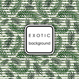 热带树叶广告背景矢量素材下载