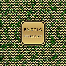 热带树叶广告背景矢量素材下载