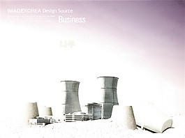 城市建筑剪影企业文化海报