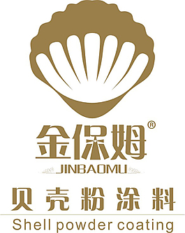 金保姆贝壳粉logo转曲线