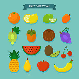 各种美味的水果矢量设计素材