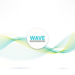 带颜色细节的波浪纹广告背景矢量素材