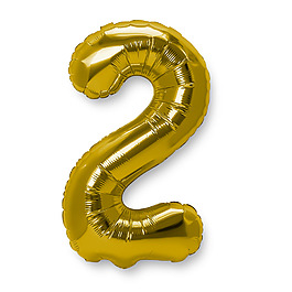 金色唯美数字气球