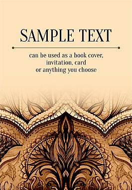 复古花纹纹样矢量素材下载