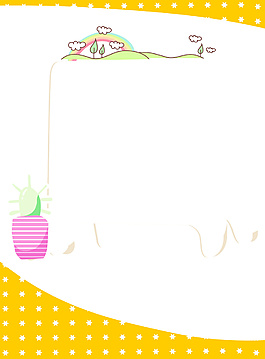 橙色幼儿园背景EPS