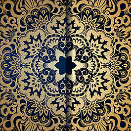 复古精致纹样矢量素材下载