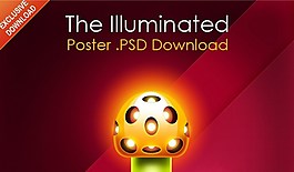 国外绚丽的海报设计PSD模板