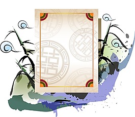 卡通信纸素材