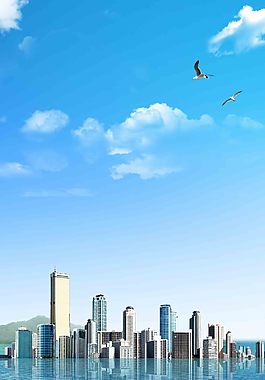 大城市背景墙