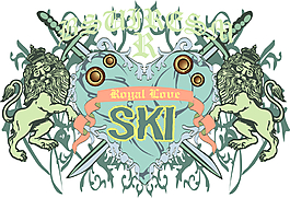 狮子花纹素材背景