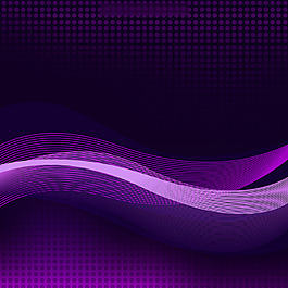 点状波浪纹紫色背景矢量素材