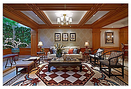 西欧风格客厅装修效果图