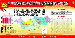 双石村脱贫攻坚作战图展板