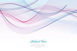 抽象的彩色波纹背景矢量素材