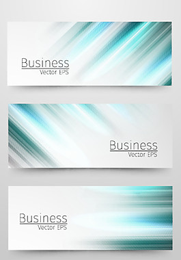 蓝色抽象商务横幅矢量素材下载