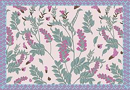 手绘唯美花卉背景