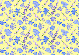 清新手绘花卉背景