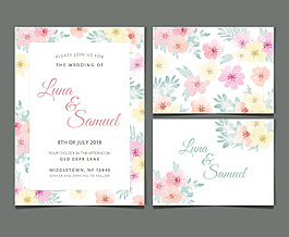 唯美浪漫婚礼邀请函