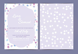 唯美婚礼邀请函