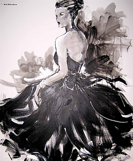 露背连衣裙设计图