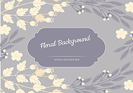 清新手绘花卉背景