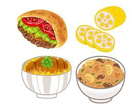手绘食物PNG