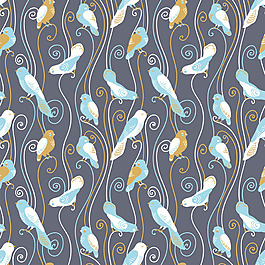 小鸟装饰图案设计背景
