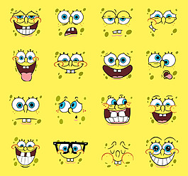 卡通表情背景图案