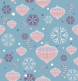 冬季雪花背景素材