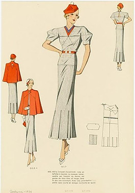 时尚欧式女装设计图