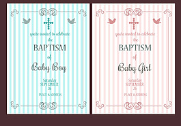 手绘唯美边框邀请函