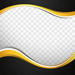 黑色金色抽象的波纹矢量素材