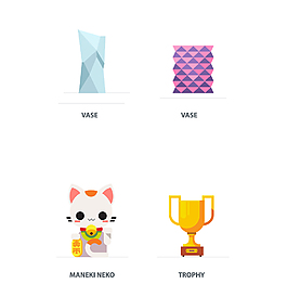 素扁平化场景素材