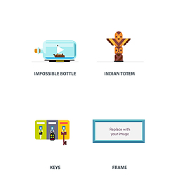 素扁平化场景素材