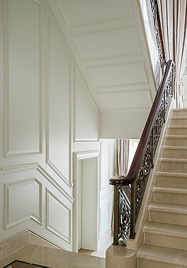 简约时尚楼梯背景墙设计图