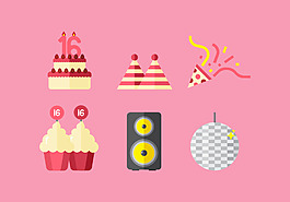 矢量婚礼派对素材