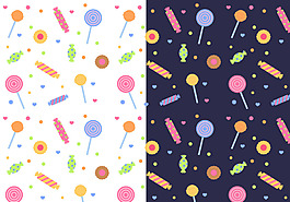 手绘糖果背景素材