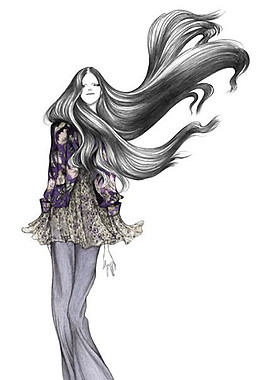 时尚女装设计线稿图