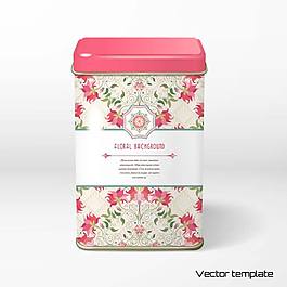 精美花纹包装设计矢量素材下载