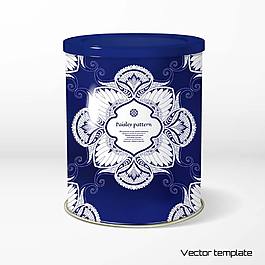 精美花纹包装设计矢量素材下载