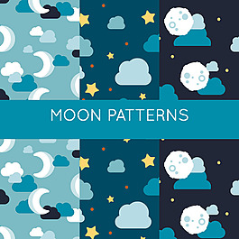 手绘星空元素装饰图案背景