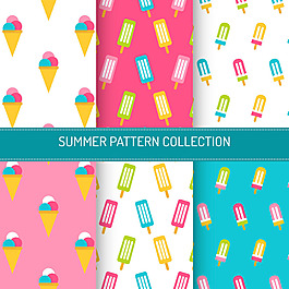 冰淇淋装饰图案平面设计素材