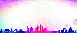 城市炫彩广告背景素材