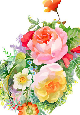 母亲节花纹花朵花纹花边