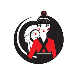吃寿司的日本美女图片