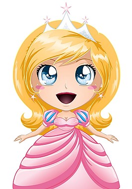 动漫公主小女孩图片