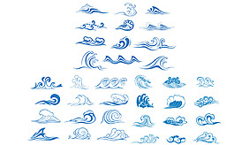 海浪云纹