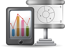 矢量图表数据图标