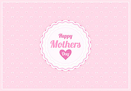 唯美背景母亲节卡片