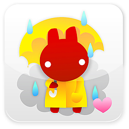 卡通人物桃心素材